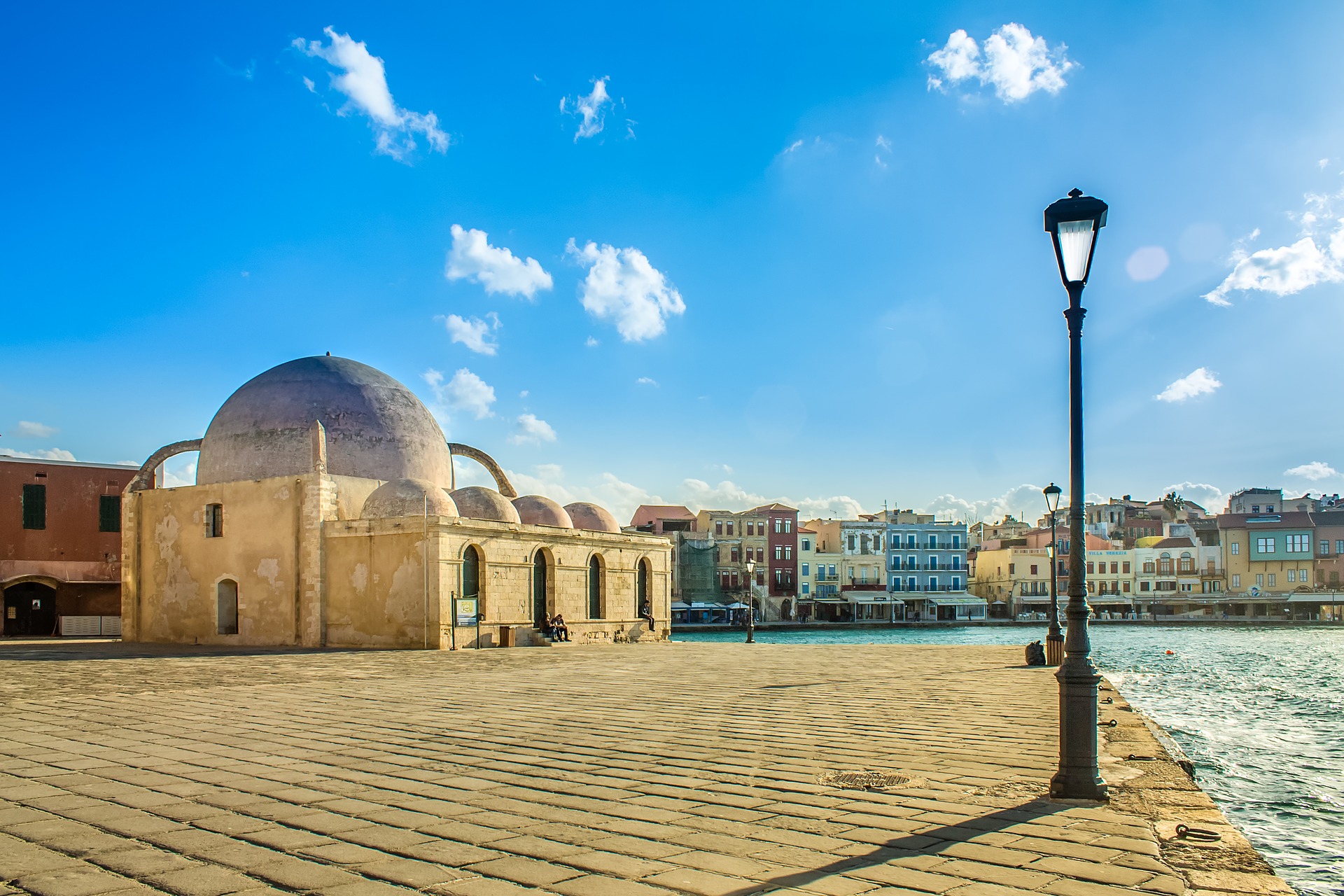 Kutsuk Hassan Mosque in the Old Harbor of Chania